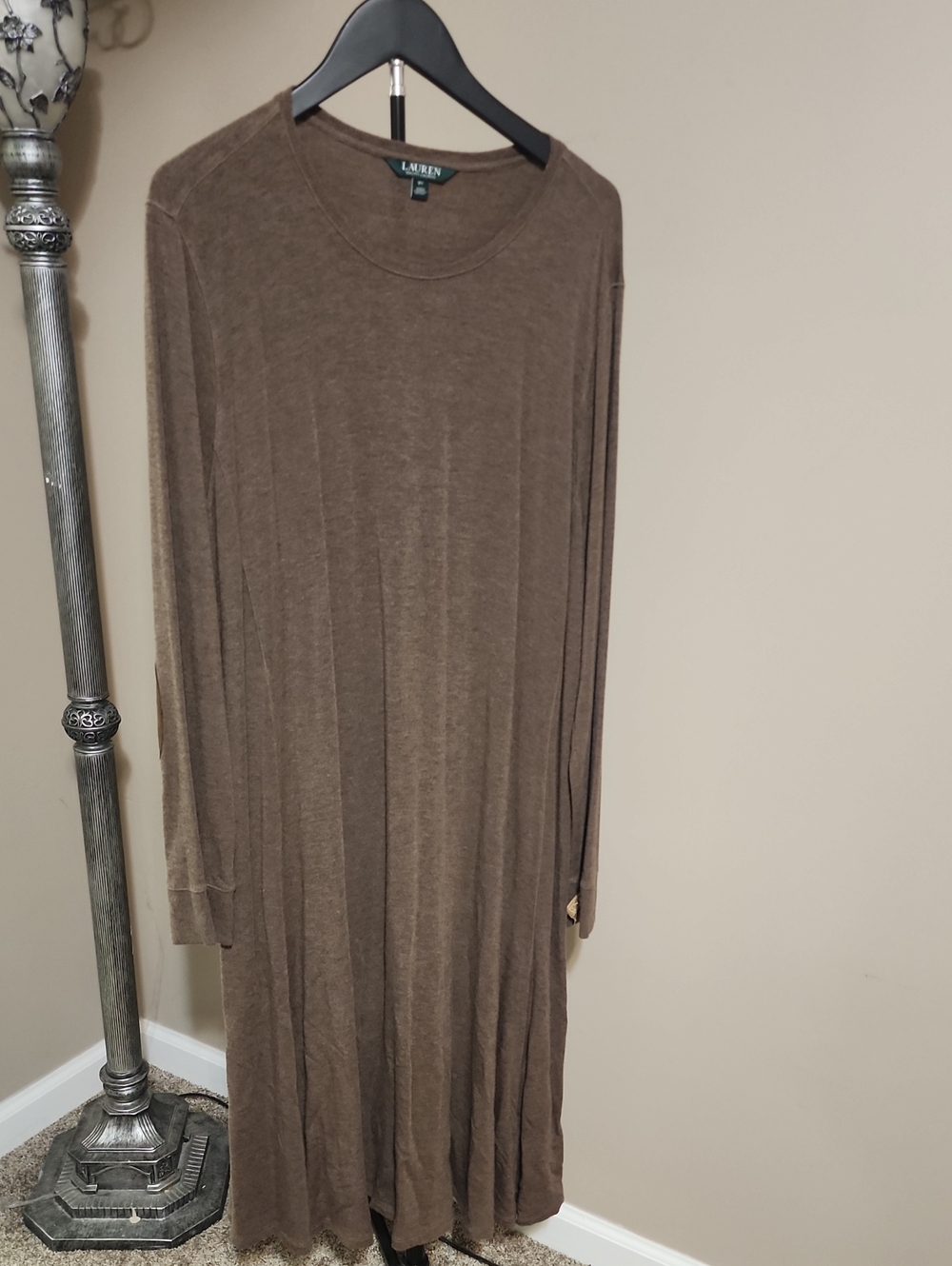 Ralph Lauren Brown Crewneck Knit Top
